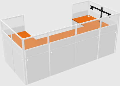 Cabine en u