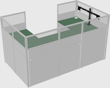 Cabine en u