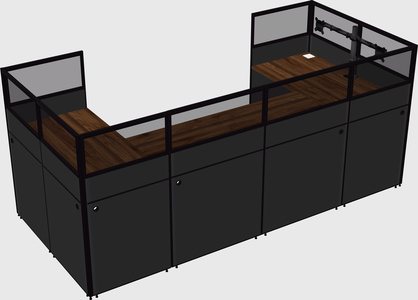 Cabine en u