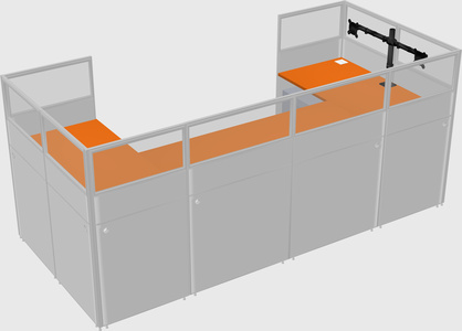Cabine en u