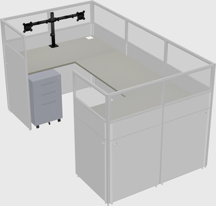 Cabine en u