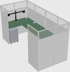 Cabine en u