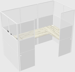 Cabine en u