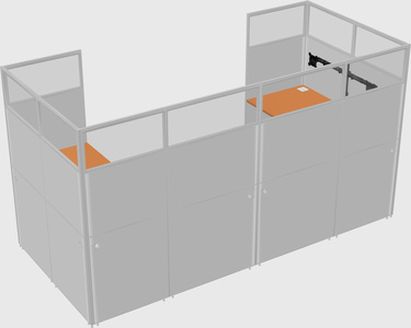 Cabine en u