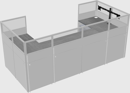 Cabine en u