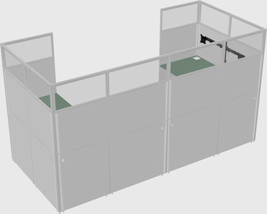 Cabine en u