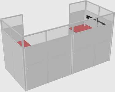 Cabine en u