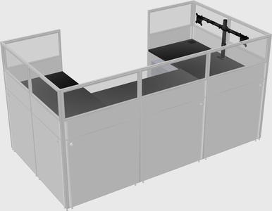 Cabine en u