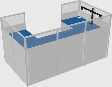 Cabine en u