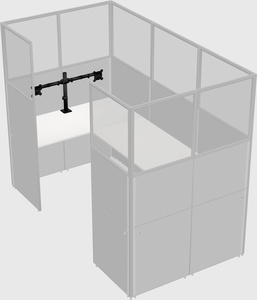 Cabine en u