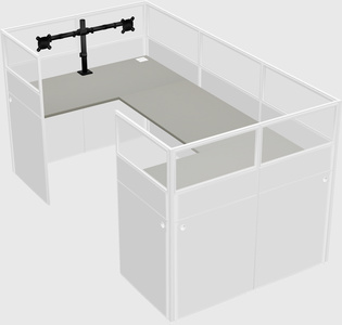Cabine en u