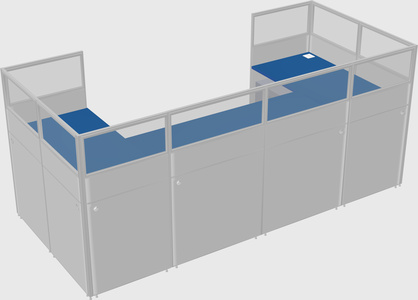 Cabine en u