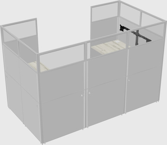 Cabine en u