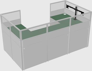 Cabine en u