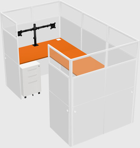 Cabine en u