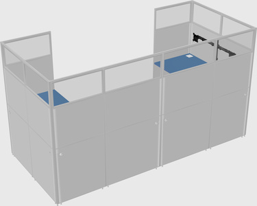 Cabine en u