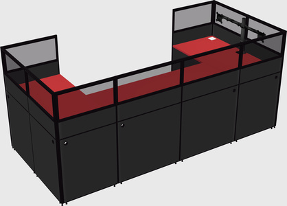 Cabine en u