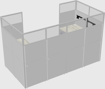 Cabine en u