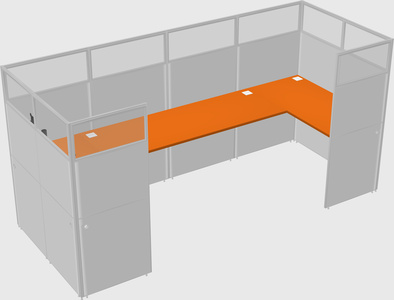 Cabine en u
