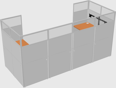 Cabine en u