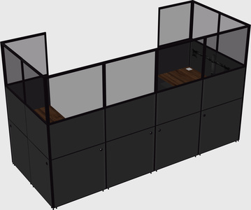 Cabine en u