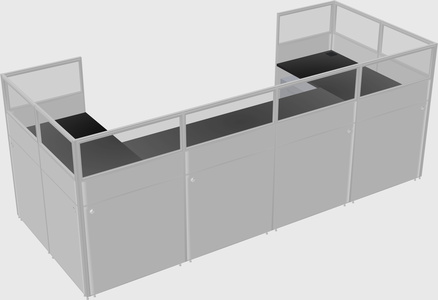 Cabine en u