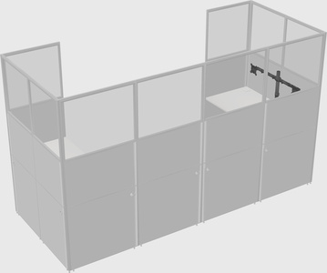 Cabine en u