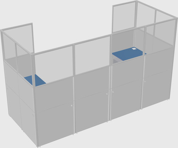 Cabine en u