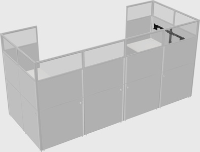 Cabine en u
