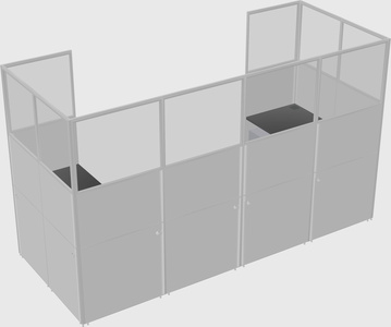 Cabine en u