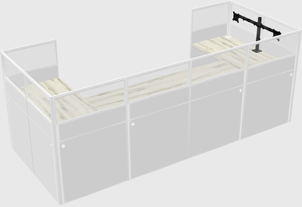 Cabine en u