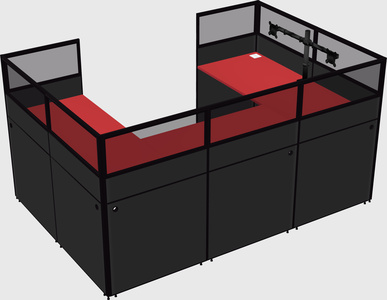Cabine en u