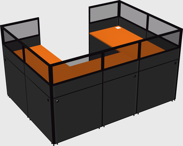 Cabine en u