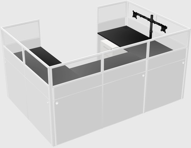 Cabine en u