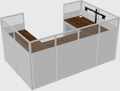 Cabine en u