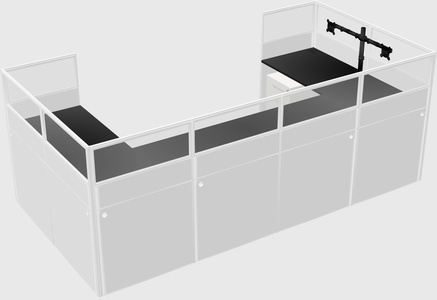 Cabine en u