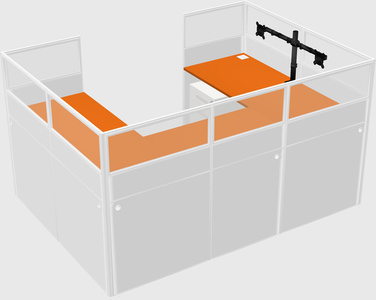 Cabine en u