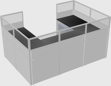Cabine en u