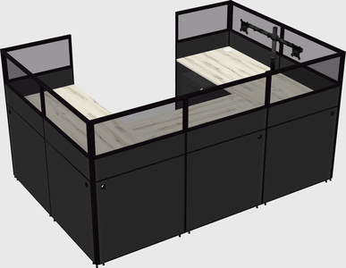 Cabine en u