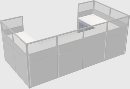 Cabine en u