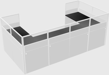 Cabine en u