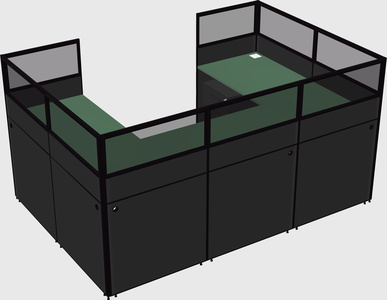 Cabine en u