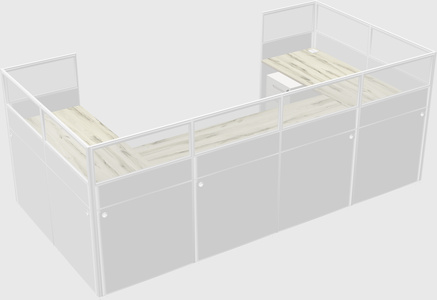 Cabine en u