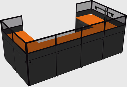 Cabine en u