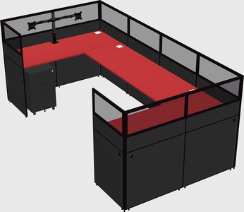 Cabine en u