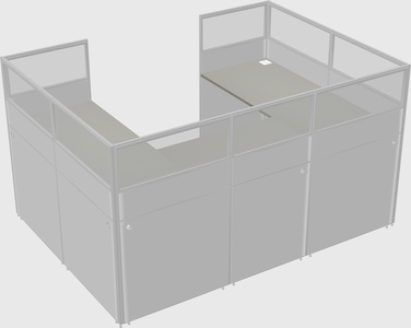 Cabine en u