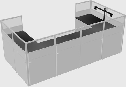 Cabine en u