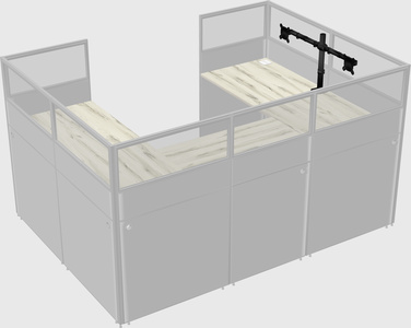 Cabine en u