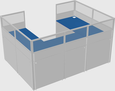 Cabine en u