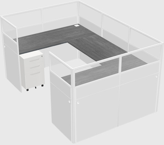 Cabine en u